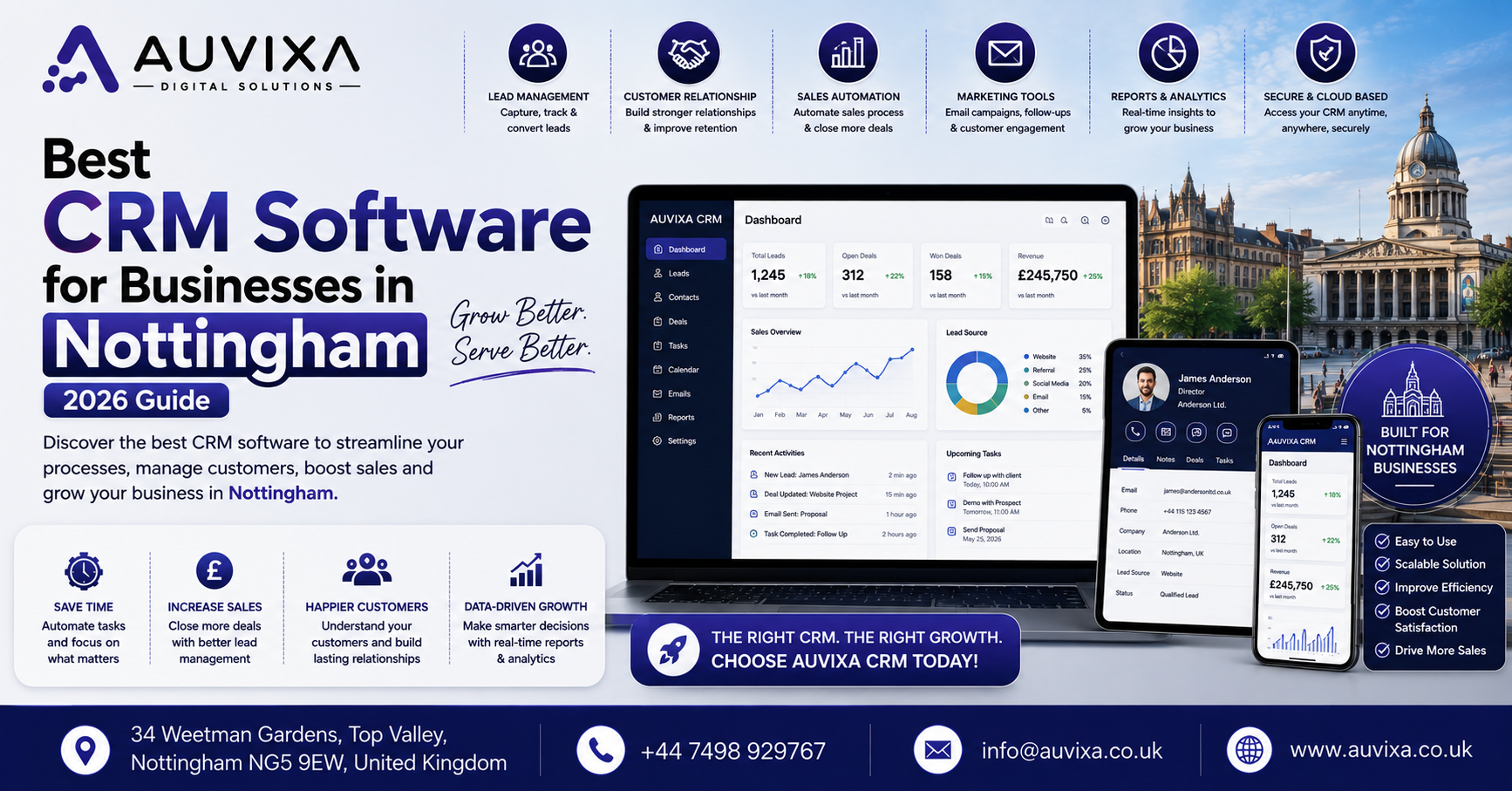 Best CRM Software for Businesses in Nottingham (2026 Guide)